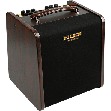 Ampli acoustique 80 watts sur batterie 2 canaux - Bluetooth + effets/looper Nux