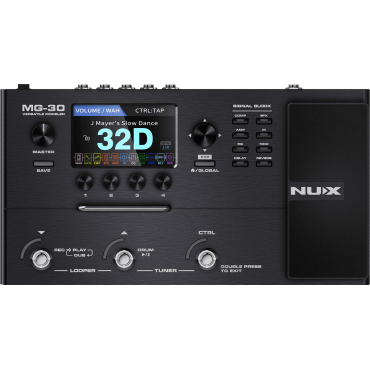 Processeur d'effets Nux Multi-effets guitare LCD 4" - 3 switchs + exp