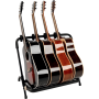 Support Quiklok 6 guitares avec séparations réglables - noir