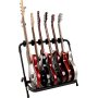 Support Quiklok 6 guitares avec séparations réglables - noir