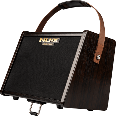 Ampli acoustique Nux 25 watts sur batterie 2 canaux + effets