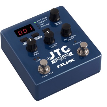 Pédale d'effet Nux Looper et boîte à rythmes