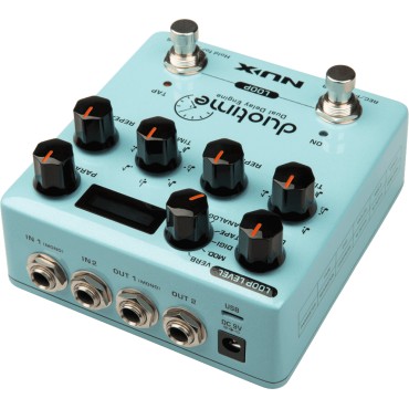 Pédale de delay Nux double et fonction looper