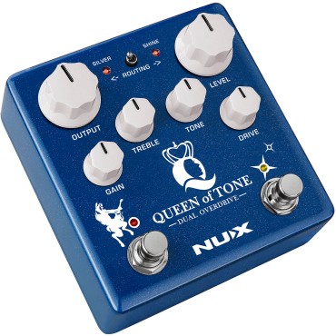 Pédale d'effet Nux d'overdrive double - Horseman + MorningStar