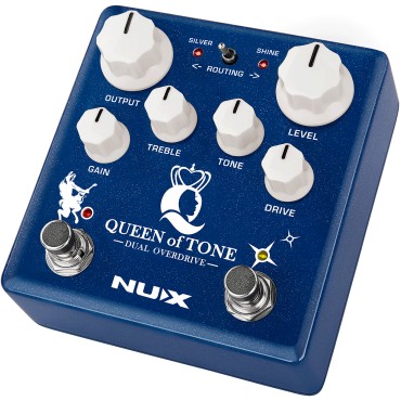 Pédale d'effet Nux d'overdrive double - Horseman + MorningStar