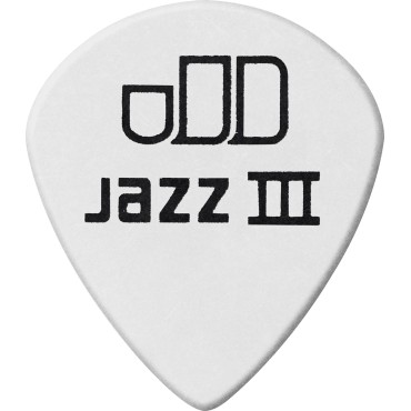 Médiators Tortex Dunlop Tortex White Jazz III 1