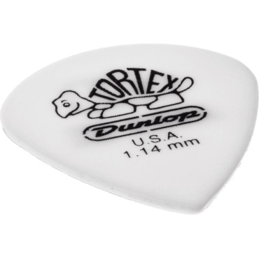 Médiators Tortex Dunlop Tortex White Jazz III 1,14mm sachet de 72