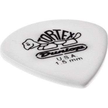 Médiators Tortex Dunlop Tortex White Jazz III 1,50mm sachet de 72