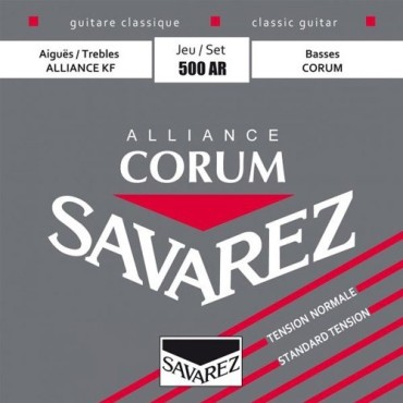 Jeu Guitare classique SAVAREZ 500AR Alliance Corum Rouge