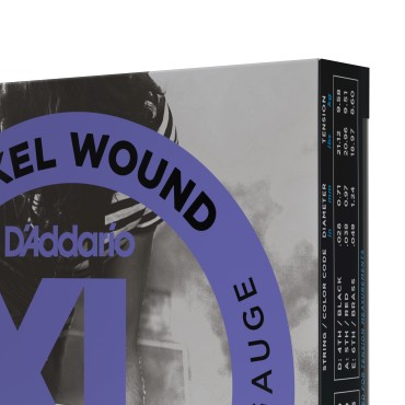 D'Addario EXL115-3D Tension Medium/Blues-Jazz Rock – 3 Jeux