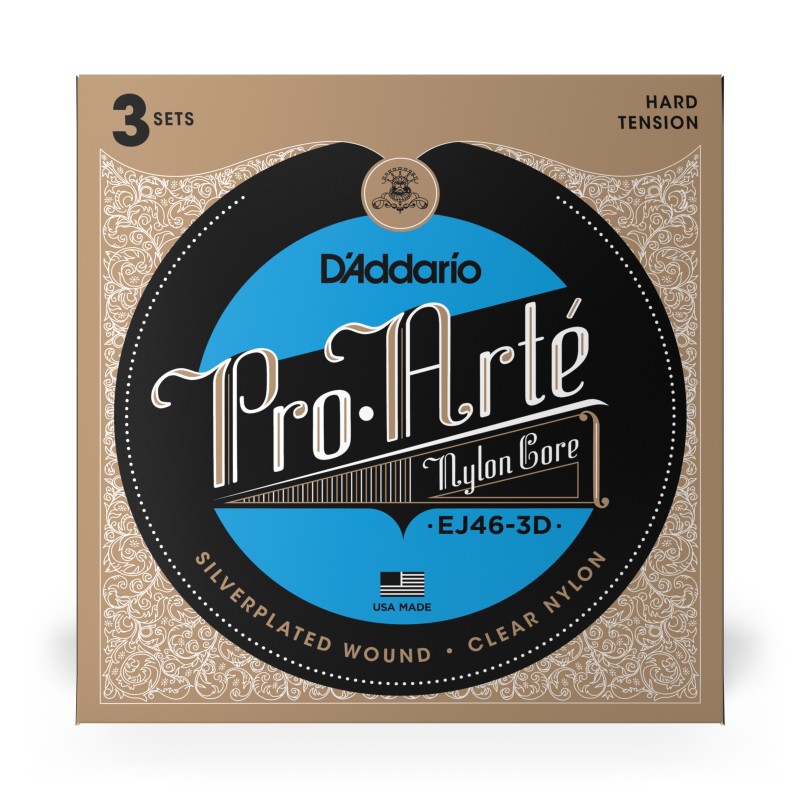 D'Addario EJ46-3D Tension Forte – 3 Jeux