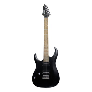 Guitare Cort X100 Gaucher Noir Open Pore