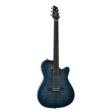Guitare Godin A6 Ultra Denim Blue Flame