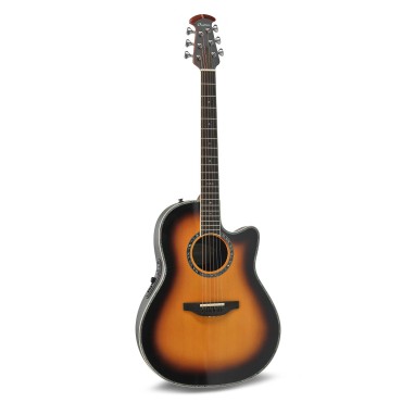 Guitare Ovation électro-acoustique Série Pro Custom Balladeer Deep Contour Vintage Burst