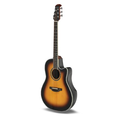 Guitare Ovation électro-acoustique Série Pro Custom Balladeer Deep Contour Vintage Burst