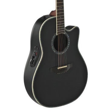 Guitare Ovation électro-acoustique Série Pro Custom Balladeer Deep Contour noir