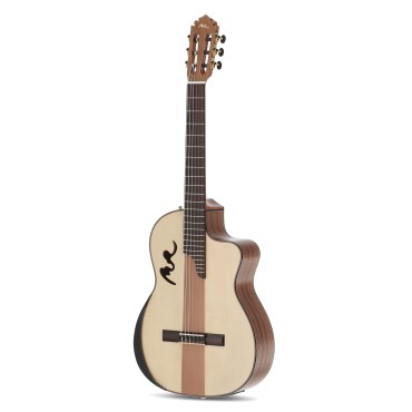 Guitare Manuel Rodiguez Electro-acoustique Café Cortado Cutaway Noyer