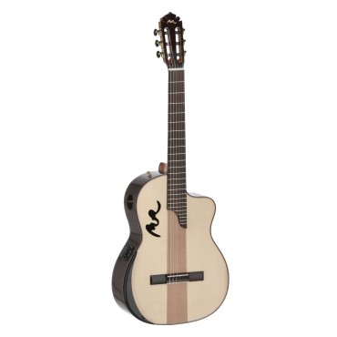 Guitare Manuel Rodiguez Electro-acoustique Café Cortado Cutaway Eucalyptus
