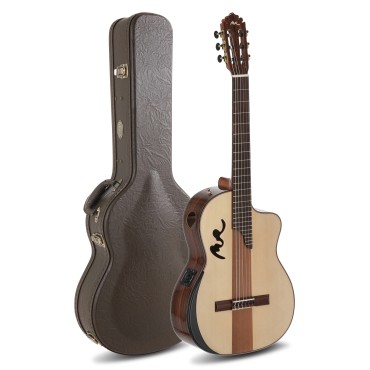 Guitare Manuel Rodiguez Electro-acoustique Café Cortado Cutaway Bois de rose