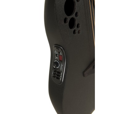 Guitare Ovation électro-acoustique Elite TX Super Shallow Black Textured