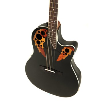 Guitare Ovation électro-acoustique Standard Elite Deep Contour Cutaway Noir
