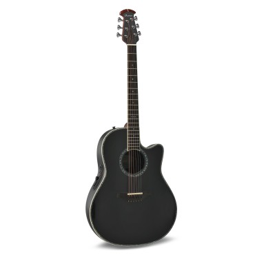 Guitare Ovation électro-acoustique Série Pro Custom Balladeer Deep Contour noir