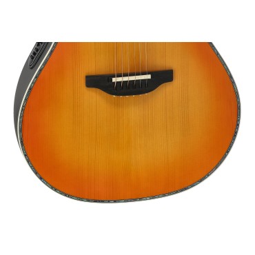 Guitare Ovation électro-acoustique Série Pro Custom Balladeer Deep Contour Honey Burst