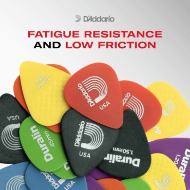 Médiator D'addario Duragrip 0,50mm Super Light - Lot de 10