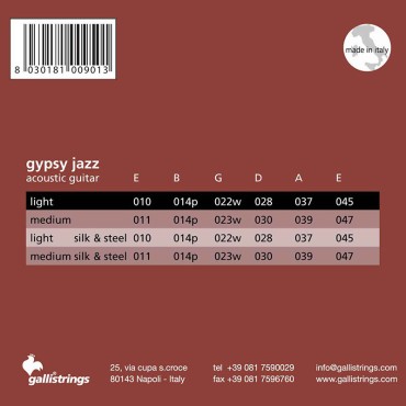 Galli Gypsy Jazz à boucle GSB10LE light