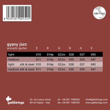 Galli Gypsy Jazz à boule GSB10BE light