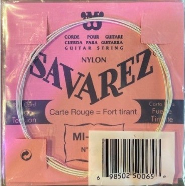 Jeu de cordes guitare classique Savarez 520 carte rouge