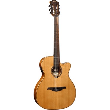 Lâg Tramontane Nylon 170 - Auditorium slim cutaway electro