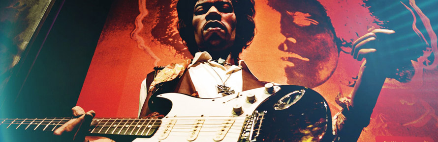 Guitare gaucher comme J.Hendrix